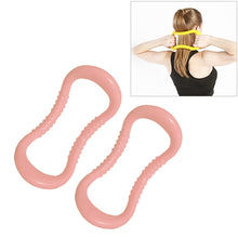 Load image into Gallery viewer, 2 PCS PP Double Massage Point Yoga Circle Fascia Stretching Ring Pilates Resistance Ring
