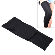 Load image into Gallery viewer, 1 PC Beehive Shaped Sports Collision-resistant Lycra Elastic Knee Support Guard, Long Version, Size: L