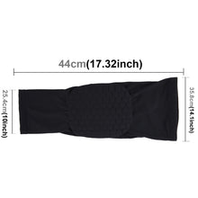 Load image into Gallery viewer, 1 PC Beehive Shaped Sports Collision-resistant Lycra Elastic Knee Support Guard, Long Version, Size: L
