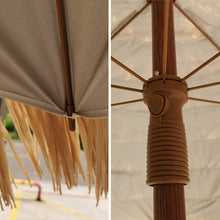 Load image into Gallery viewer, Beach Holiday Shade Imitation Straw Umbrella, Specification: 2m, 2m Umbrella