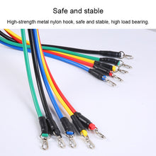 Load image into Gallery viewer, jx-003 11 in 1 100lbs TPE Five-point Buckle Household Pull Rope Resistance Band Fitness Equipment Set