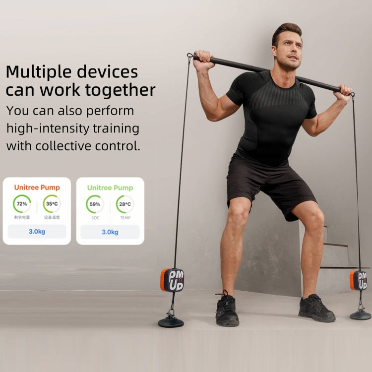 Unitree Pump Portable Home Gym Pump 4.4-44lbs Adjustable Resistance Cable Machine