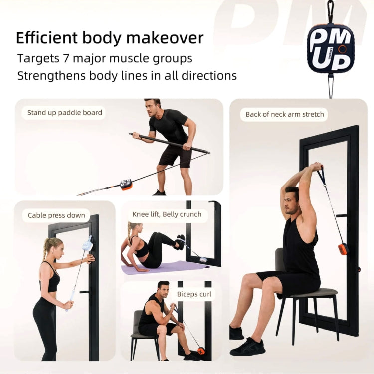 Unitree Pump Portable Home Gym Pump 4.4-44lbs Adjustable Resistance Cable Machine