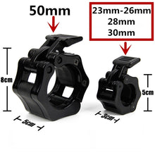 Load image into Gallery viewer, Fast Austrian Bar Chuck Lock Barbell Plastic Buckle, Diameter: 25mm(Black), 25mm