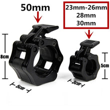 Load image into Gallery viewer, Fast Austrian Bar Chuck Lock Barbell Plastic Buckle, Diameter: 25mm(Black)
