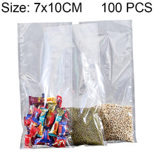Load image into Gallery viewer, 100 PCS Food Vacuum Packaging Transparent Plastic Bag Nylon Fresh-keeping Bag, Size: 25cm x 35cm, Size: 7cm x 10cm