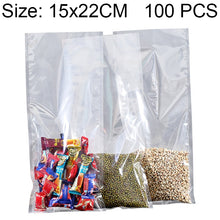 Load image into Gallery viewer, 100 PCS Food Vacuum Packaging Transparent Plastic Bag Nylon Fresh-keeping Bag, Size: 25cm x 35cm, Size: 15cm x 22cm