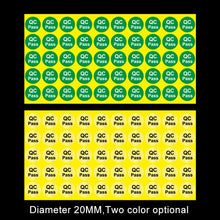 Load image into Gallery viewer, 1000 PCS Round Shape QC Pass Sticker QC Pass Label