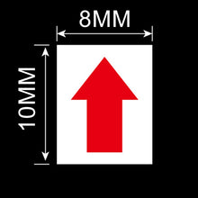 Load image into Gallery viewer, 20 PCS Rectangle Shape Self-adhesive Arrow Rework Sticker Rework Label, Rectangle Shape
