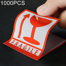Load image into Gallery viewer, 1000 PCS Self-adhesive English Warning Sticker Fragile Label, Size: 5.5x5.5cm, 5.5 x 5.5cm