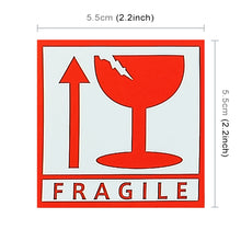 Load image into Gallery viewer, 1000 PCS Self-adhesive English Warning Sticker Fragile Label, Size: 5.5x5.5cm, 5.5 x 5.5cm