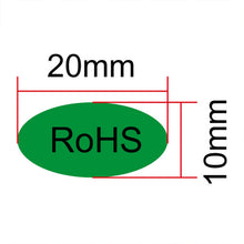 Load image into Gallery viewer, 1000 PCS Oval Shape Self-adhesive RoHS Sticker RoHS Label, Size: 10x20mm, Size: 10x20mm