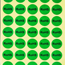 Load image into Gallery viewer, 1000 PCS Round Shape Self-adhesive RoHS Sticker RoHS Label, Diameter: 10mm