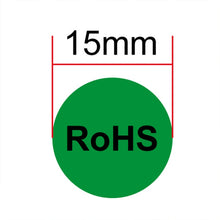 Load image into Gallery viewer, 1000 PCS Round Shape Self-adhesive RoHS Sticker RoHS Label, Diameter: 15mm, Diameter: 15mm