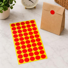 Load image into Gallery viewer, 1000 PCS Round Shape Self-adhesive Colorful Mark Sticker Mark Label