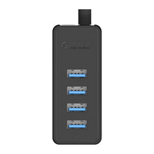Load image into Gallery viewer, ORICO W5P-U3-30 4-Port USB 3.0 Desktop HUB with 30cm Micro USB Cable Power Supply, W5P-U3-30 Black, W5P-U3-30 White