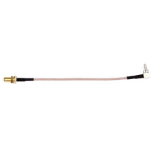 Load image into Gallery viewer, 15cm CRC9 Male to SMA Female Cable, CRC9 90° Elbow to SMA (Braided)