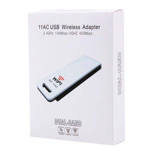 Load image into Gallery viewer, 2.4GHz / 5GHz Dual-Band Support 802.11ac USB WiFi Wireless Adapter