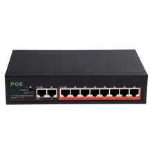 Load image into Gallery viewer, 8 Ports 10/100Mbps POE Switch IEEE802.3af Power Over Ethernet Network Switch for IP Camera VoIP Phone AP Devices, 8 Ports Black