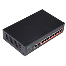 Load image into Gallery viewer, 8 Ports 10/100Mbps POE Switch IEEE802.3af Power Over Ethernet Network Switch for IP Camera VoIP Phone AP Devices, 8 Ports Black