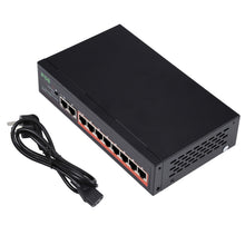 Load image into Gallery viewer, 8 Ports 10/100Mbps POE Switch IEEE802.3af Power Over Ethernet Network Switch for IP Camera VoIP Phone AP Devices, 8 Ports Black