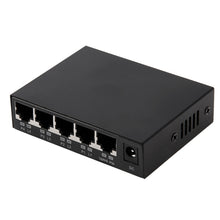 Load image into Gallery viewer, 5 Ports 10/100Mbps POE Switch IEEE802.3af Power Over Ethernet Network Switch for IP Camera VoIP Phone AP Devices, 5 Ports Black