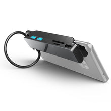 Load image into Gallery viewer, AD-065 6 in 1 USB-C / Type-C to 4K HDMI + SD / TF Card Slot + Type-C + 2 USB 3.0 Back Clip Style Multifunctional Docking Station HUB, 6 In 1 Back Clip Style