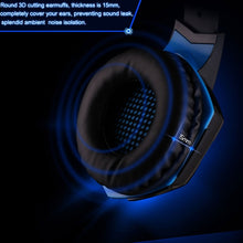 Load image into Gallery viewer, KOTION EACH G2000 Over-ear Game Gaming Headphone Headset Earphone Headband with Mic Stereo Bass LED Light for PC Gamer,Cable Length: About 2.2m(White + Red), G2000