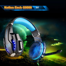 Load image into Gallery viewer, KOTION EACH G9000 3.5mm Game Gaming Headphone Headset Earphone Headband with Microphone LED Light for Laptop / Tablet / Mobile Phones,Cable Length: About 2.2m, G9000
