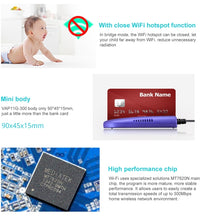 Load image into Gallery viewer, VONETS VAP11G-300 Mini WiFi 300Mbps Bridge WiFi Repeater, Best Partner of IP Device / IP Camera / IP Printer / XBOX / PS3 / IPTV / Skybox, VAP11G-300
