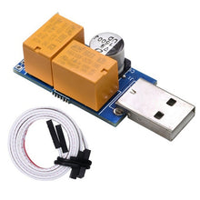 Load image into Gallery viewer, USB Watchdog Card Double Relay Unattended Automatic Restart Blue Screen Crash Timer Reboot for 24H Mining Server Gaming