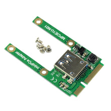 Load image into Gallery viewer, Mini PCI-E Card Slot Expansion MPCIE to USB 2.0 Interface Adapter Riser Card