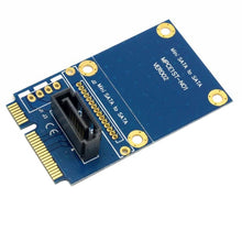 Load image into Gallery viewer, MINI SATA to 7 Pin SATA Mini PCI-E HDD Hard Disk Drive Expansion Adapter Card
