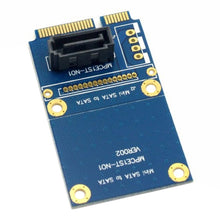 Load image into Gallery viewer, MINI SATA to 7 Pin SATA Mini PCI-E HDD Hard Disk Drive Expansion Adapter Card