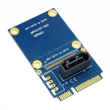 Load image into Gallery viewer, MINI SATA to 7 Pin SATA Mini PCI-E HDD Hard Disk Drive Expansion Adapter Card