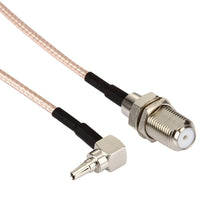 Load image into Gallery viewer, 15cm CRC9 Male to F Female Cable, CRC9 Male to F Female