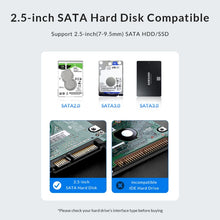 Load image into Gallery viewer, ORICO 2577U3-V1 Grid Texture Design 2.5 inch USB3.0 Micro-B Hard Drive Enclosure Box, 2577U3-V1