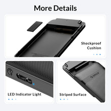Load image into Gallery viewer, ORICO 2577U3-V1 Grid Texture Design 2.5 inch USB3.0 Micro-B Hard Drive Enclosure Box, 2577U3-V1