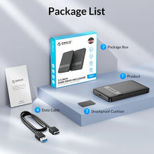 Load image into Gallery viewer, ORICO 2577U3-V1 Grid Texture Design 2.5 inch USB3.0 Micro-B Hard Drive Enclosure Box, 2577U3-V1