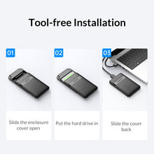 Load image into Gallery viewer, ORICO 2577U3-V1 Grid Texture Design 2.5 inch USB3.0 Micro-B Hard Drive Enclosure Box, 2577U3-V1