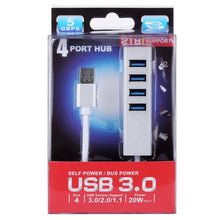 Load image into Gallery viewer, 5Gbps Super Speed Self / Bus Power 4 Ports USB 3.0 HUB, USB