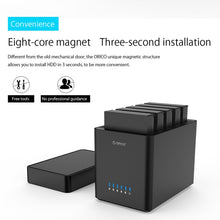 Load image into Gallery viewer, ORICO DS500U3 3.5 inch 5 Bay Magnetic-type USB 3.0 Hard Drive Enclosure with Blue LED Indicator, USB 3.0