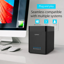Load image into Gallery viewer, ORICO DS500U3 3.5 inch 5 Bay Magnetic-type USB 3.0 Hard Drive Enclosure with Blue LED Indicator, USB 3.0