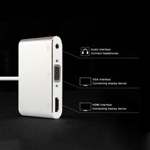 Load image into Gallery viewer, P27 Metal Cover Micro USB to HDMI + VGA HDTV Converter Digital AV Adapter, Power by EZCast, Support iOS / Android / Windows System