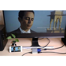 Load image into Gallery viewer, P27 Metal Cover Micro USB to HDMI + VGA HDTV Converter Digital AV Adapter, Power by EZCast, Support iOS / Android / Windows System