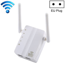 Load image into Gallery viewer, 300Mbps Wireless-N Range Extender WiFi Repeater Signal Booster Network Router with 2 External Antenna, EU Plug, 2 External Antenna (White), 2 External Antenna (Black)