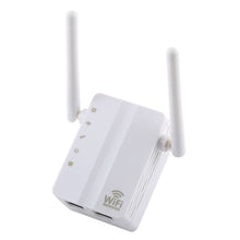 Load image into Gallery viewer, 300Mbps Wireless-N Range Extender WiFi Repeater Signal Booster Network Router with 2 External Antenna, EU Plug, 2 External Antenna (White), 2 External Antenna (Black)