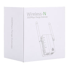 Load image into Gallery viewer, 300Mbps Wireless-N Range Extender WiFi Repeater Signal Booster Network Router with 2 External Antenna, EU Plug, 2 External Antenna (White), 2 External Antenna (Black)