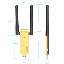 Load image into Gallery viewer, AC1200Mbps 2.4GHz &amp; 5GHz Dual Band USB 3.0 WiFi Adapter External Network Card with 2 External Antenna, AC1200Mbps USB 3.0