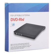 Load image into Gallery viewer, Brushed Texture USB 3.0 POP-UP Mobile External DVD-Rw DVD / CD Rewritable Drive External ODD &amp; HDD Device, Brushed Texture DVD(B)